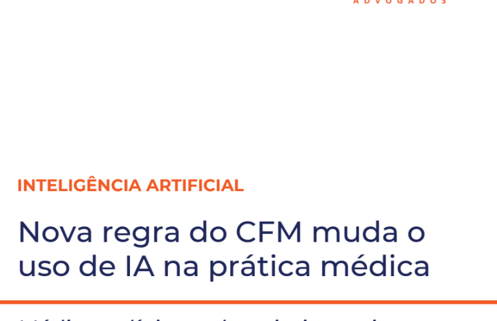  Nova regra do CFM para o uso de IA: Atualização e Governança